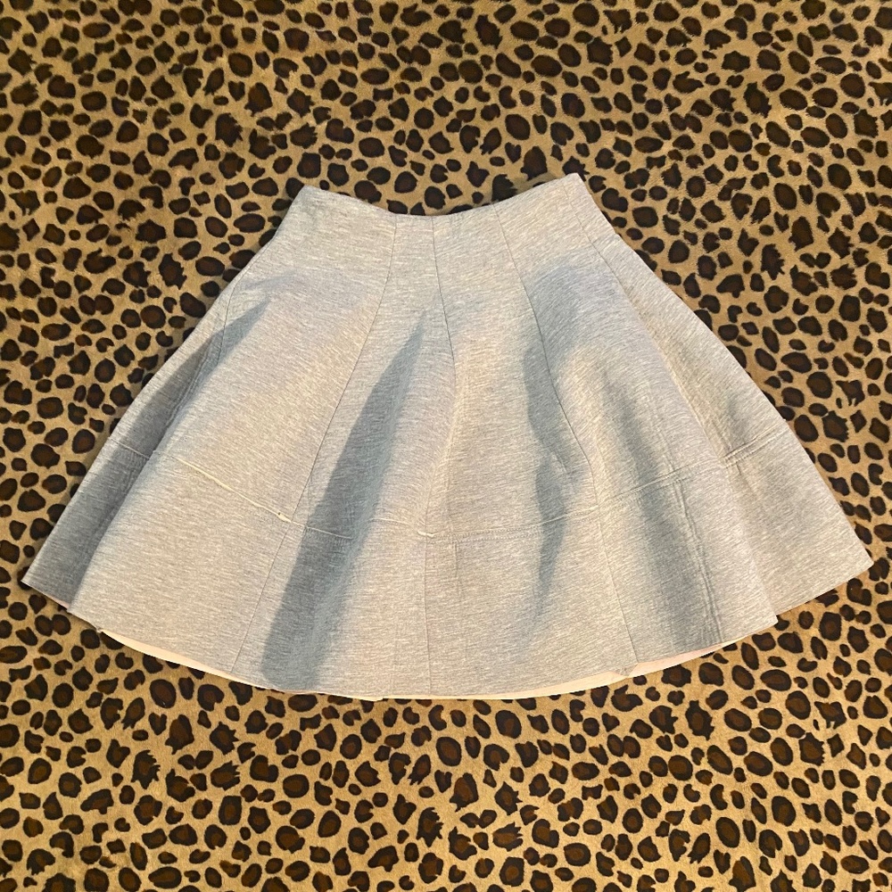NWOT re:named Grey constructed flair skirt